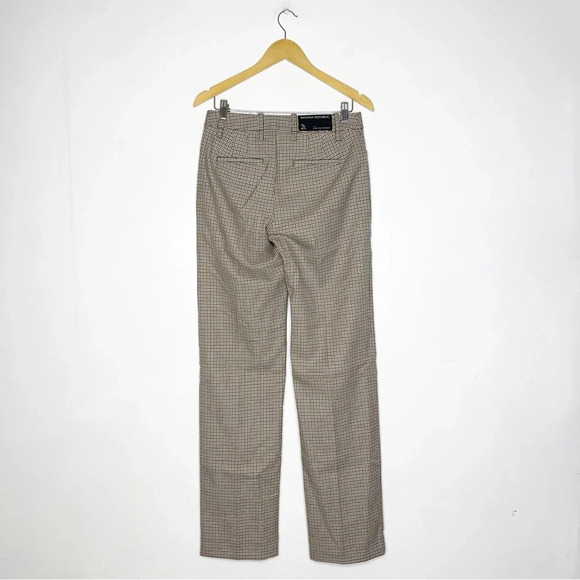 Banana Republic Wool High Rise Straight Trouser Pants Size 2 Long NWT - Picture 2 of 7